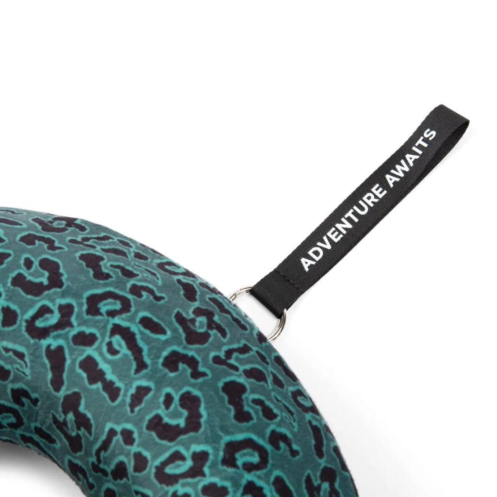 Green Travel Neck Pillow - Green Velvet