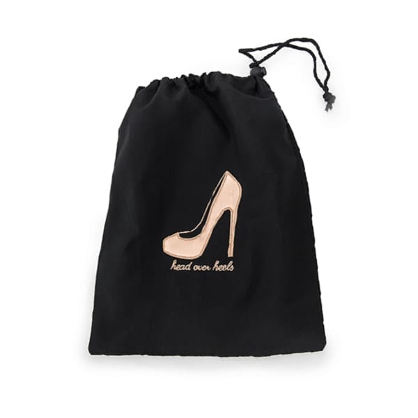 Black & Rose Gold Shoe Storage Bag