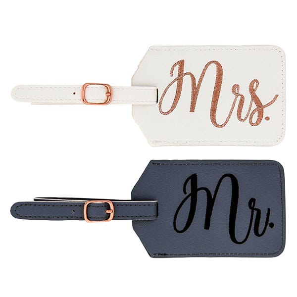 2 PC Mr. & Mrs. Luggage Tags