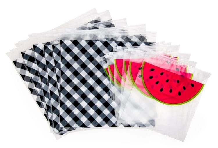 12 PC Watermelon Resealable Bags