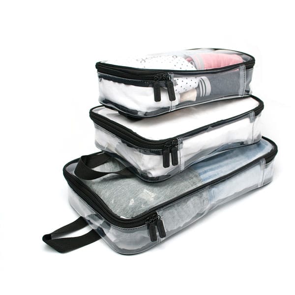 3PC Clear Packing Cubes