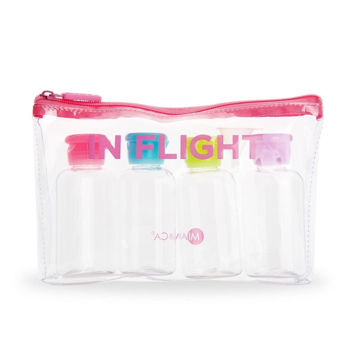 8PC Pastel Flip Top Travel Bottle Set