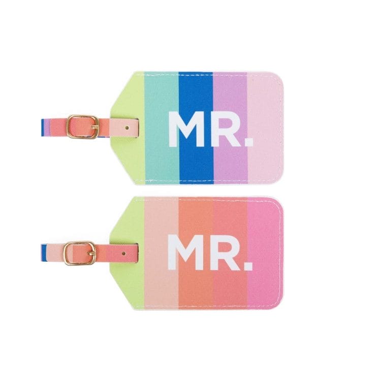 2PC Mr. & Mr. Rainbow Luggage Tags