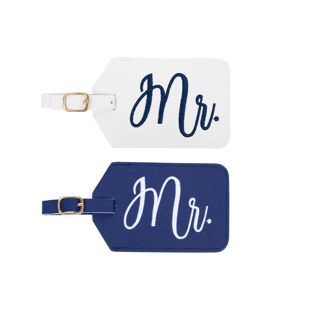 2PC Mr. & Mr. Blue Luggage Tags