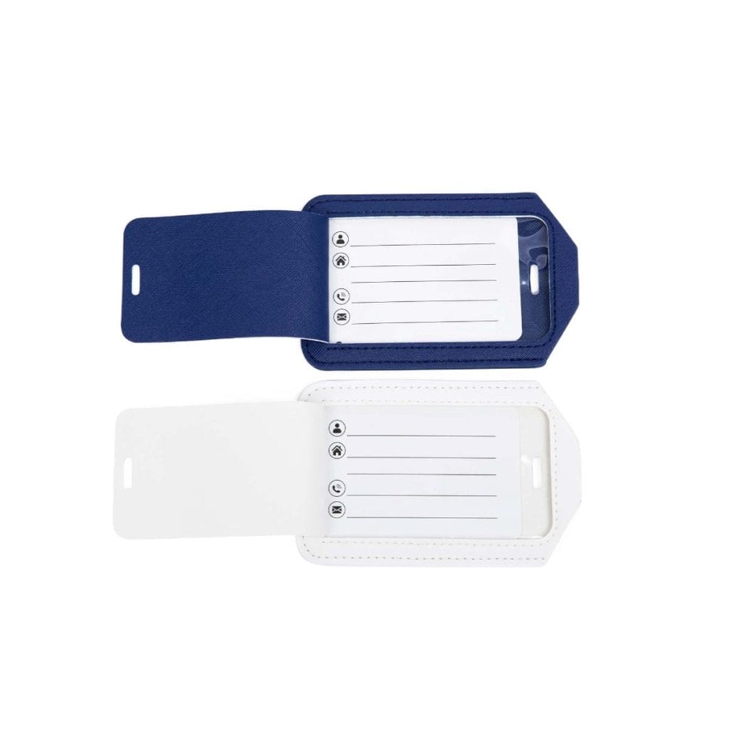 2PC Mr. & Mr. Blue Luggage Tags