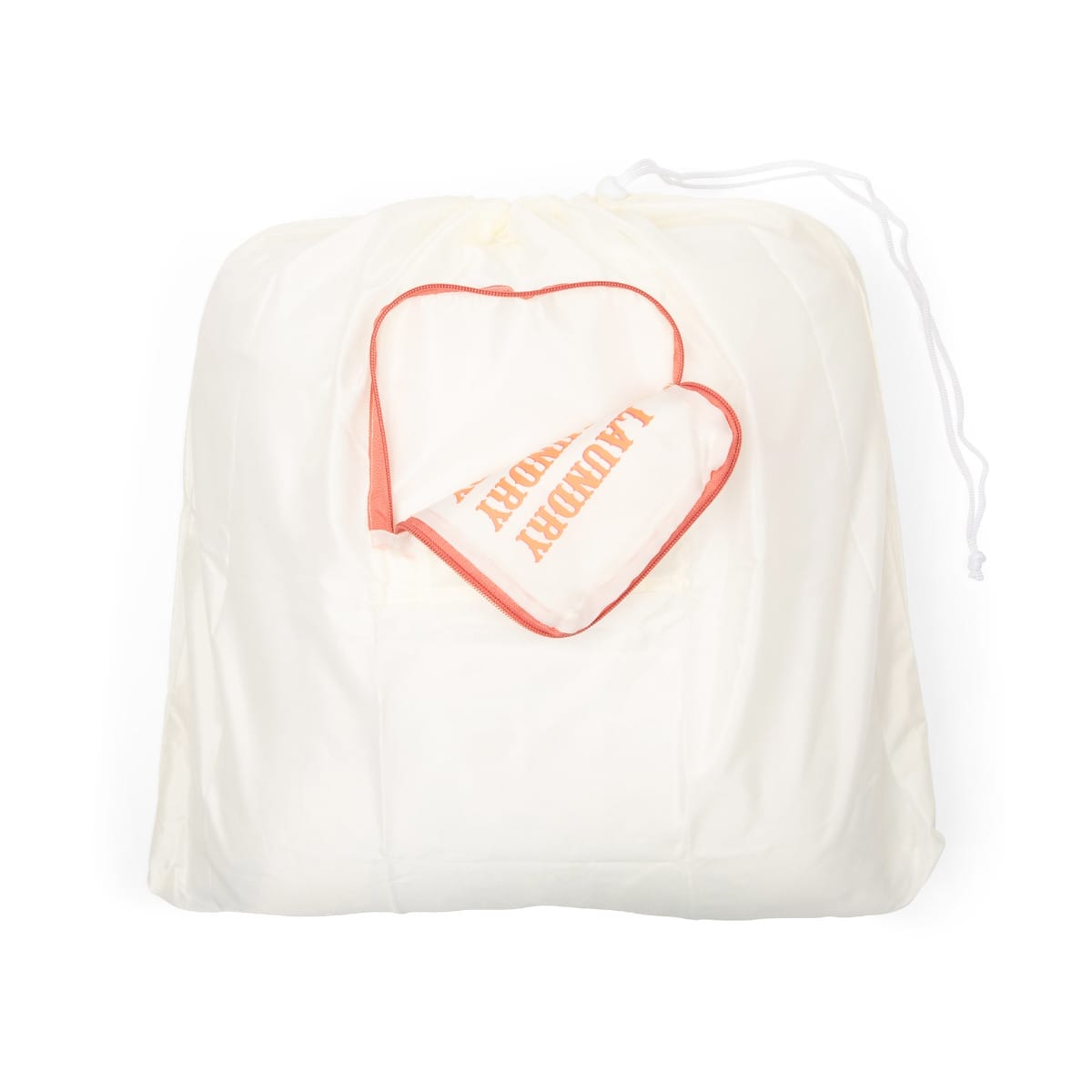 Cream & Coral Laundry Bag - Go West