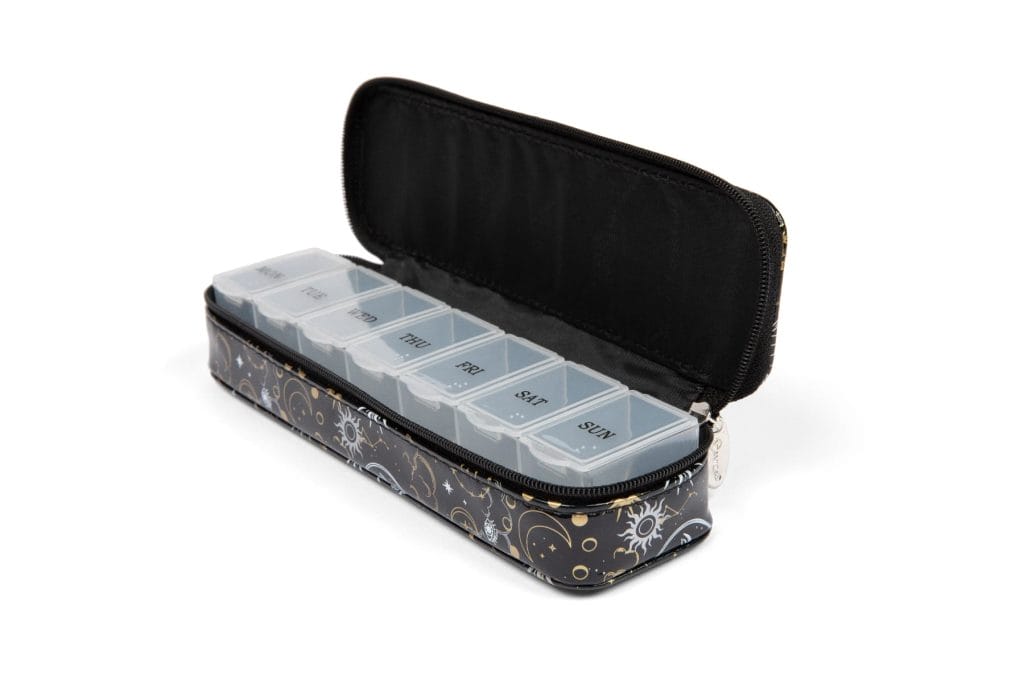 Black XL Pill Case - Celestial