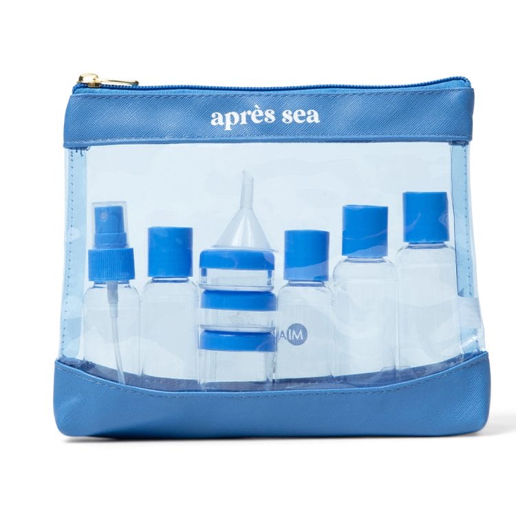 12PC Blue Travel Bottle Set - By the Shore