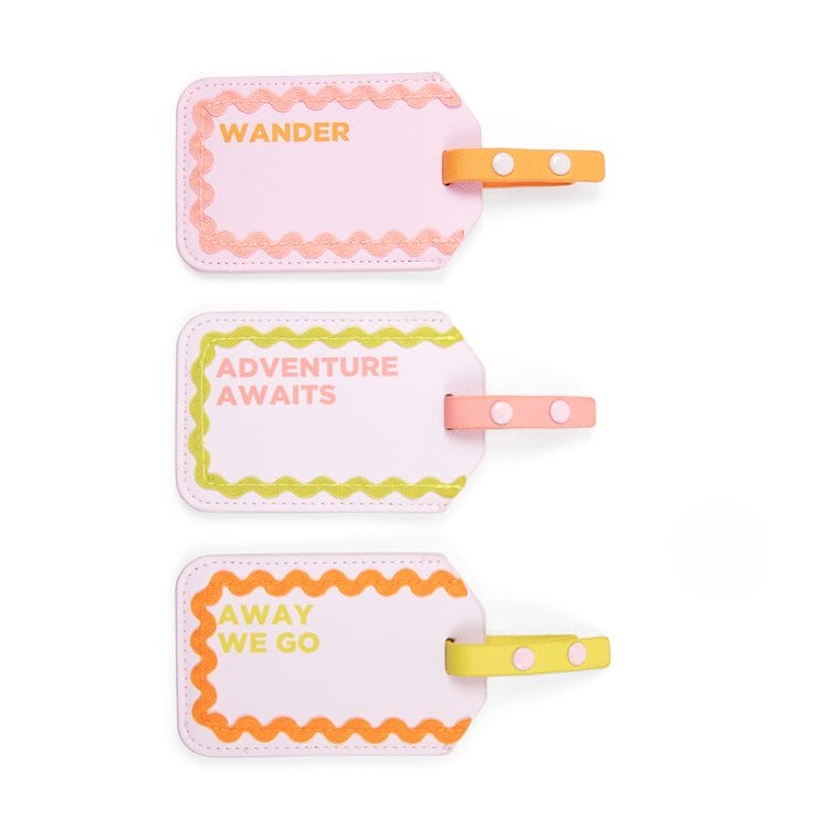 3PC Multi Luggage Tags - Ric Rac