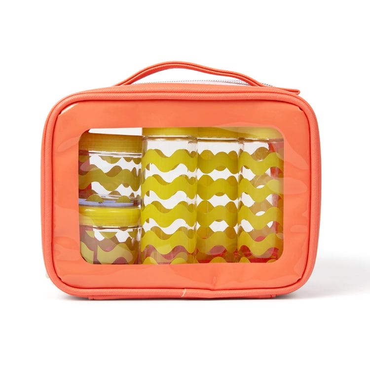 9PC Double-Sided Cosmetic Case - Ric Rac