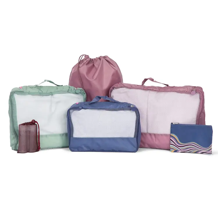 7PC Swirl Travel Packing Set