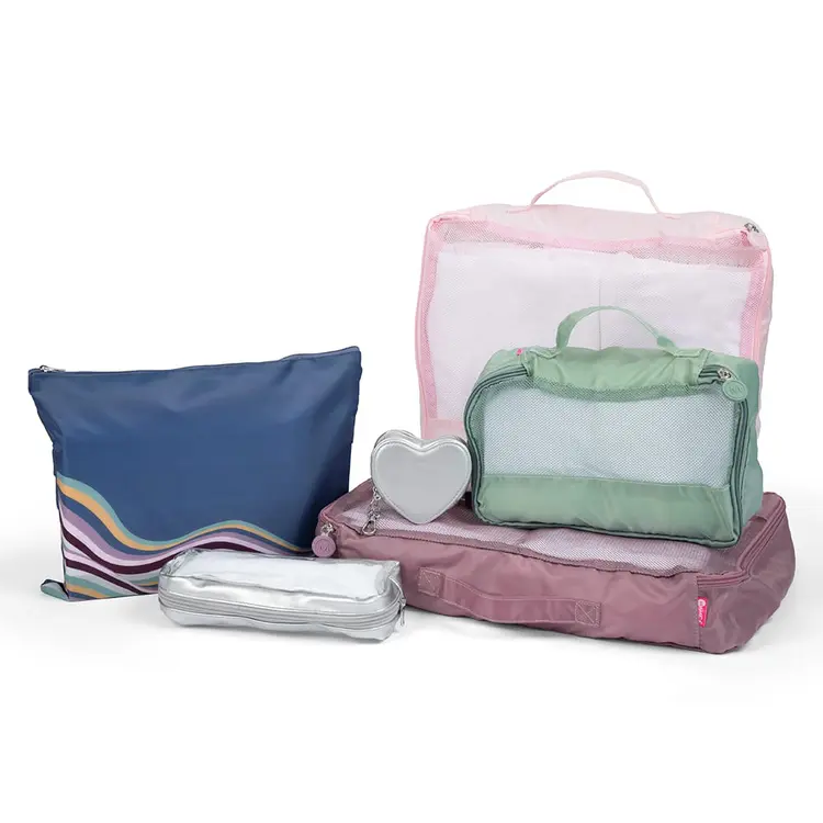 6PC Swirl Travel Packing Set