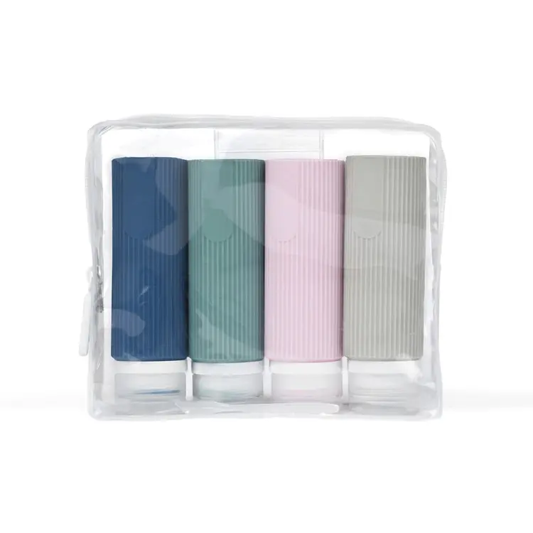 5PC Multi Silicone Travel Bottle Set