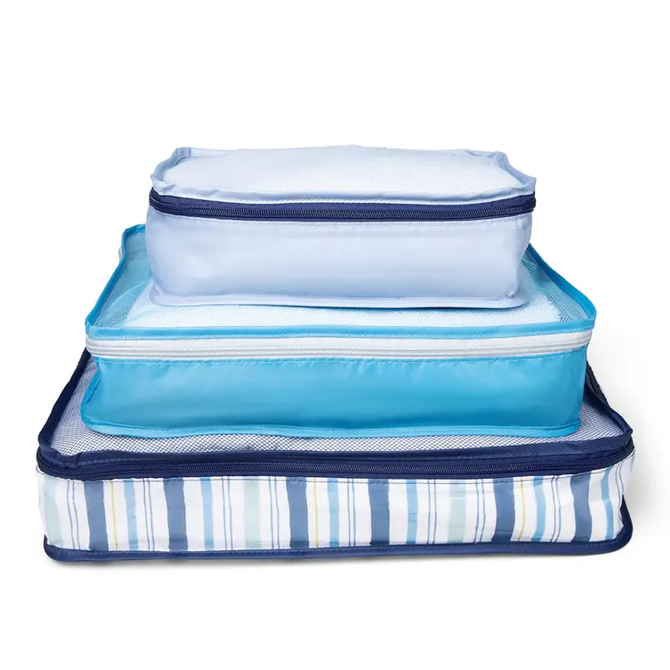 3PC Mesh Packing Cubes - Coastal Charm