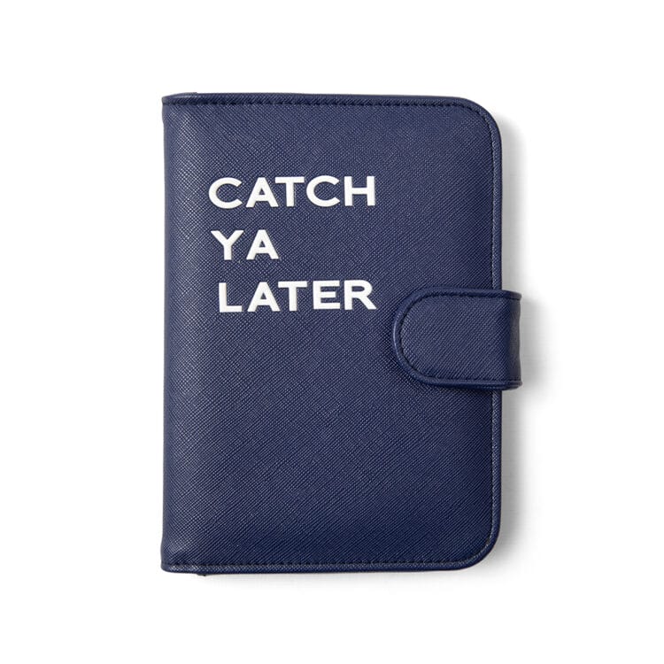 Navy Passport Case - Coastal Charm