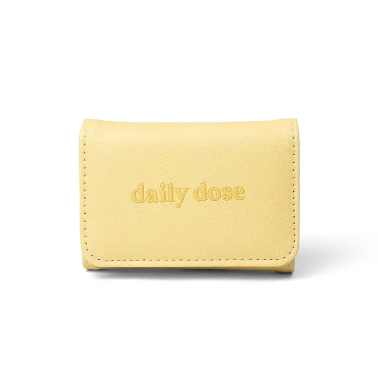 Yellow Snap Pill Case - Tangerine Crush