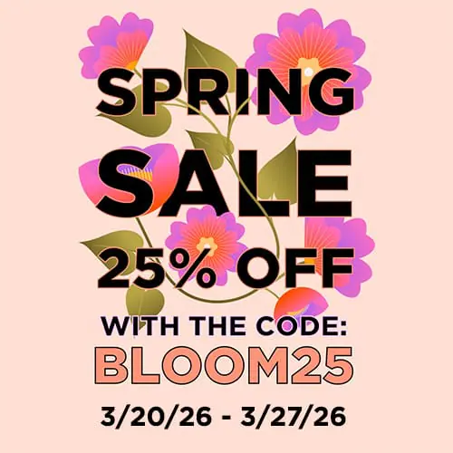 Spring Sale 25% off
