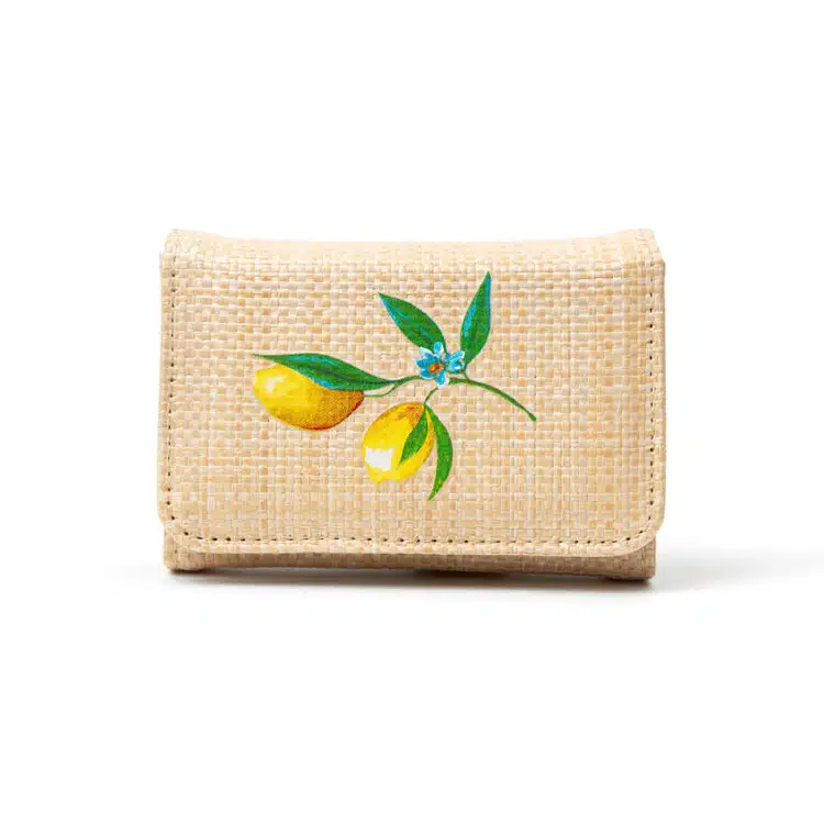 Rattan Snap Pill Case - Capri